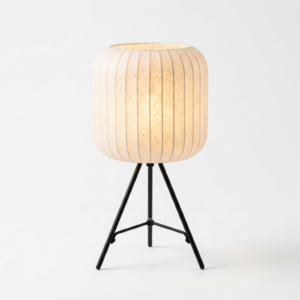 Paper-lantern bedside lamp