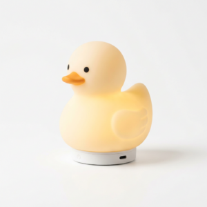 Duck-shaped silicone night light
