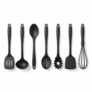 Seven-piece nylon cooking utensil set