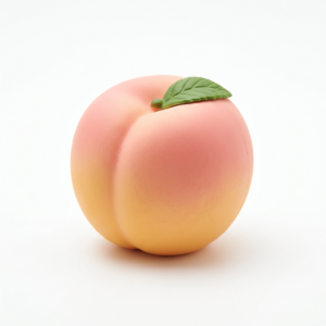 Peach-shaped stress-relief toy