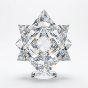 Decorative crystal-style ornament
