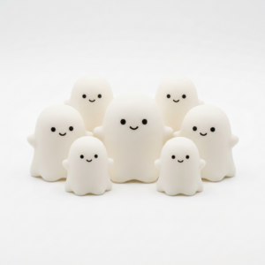 Ghost-shaped squishy gift set
