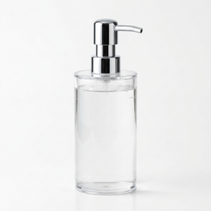 Transparent portable soap dispenser