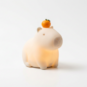 Capybara-shaped silicone night light