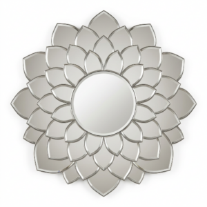 Abstract flower wall mirror