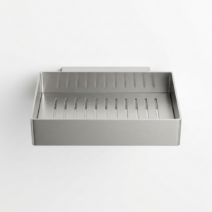 Stainless-steel wall-mounted soap holder